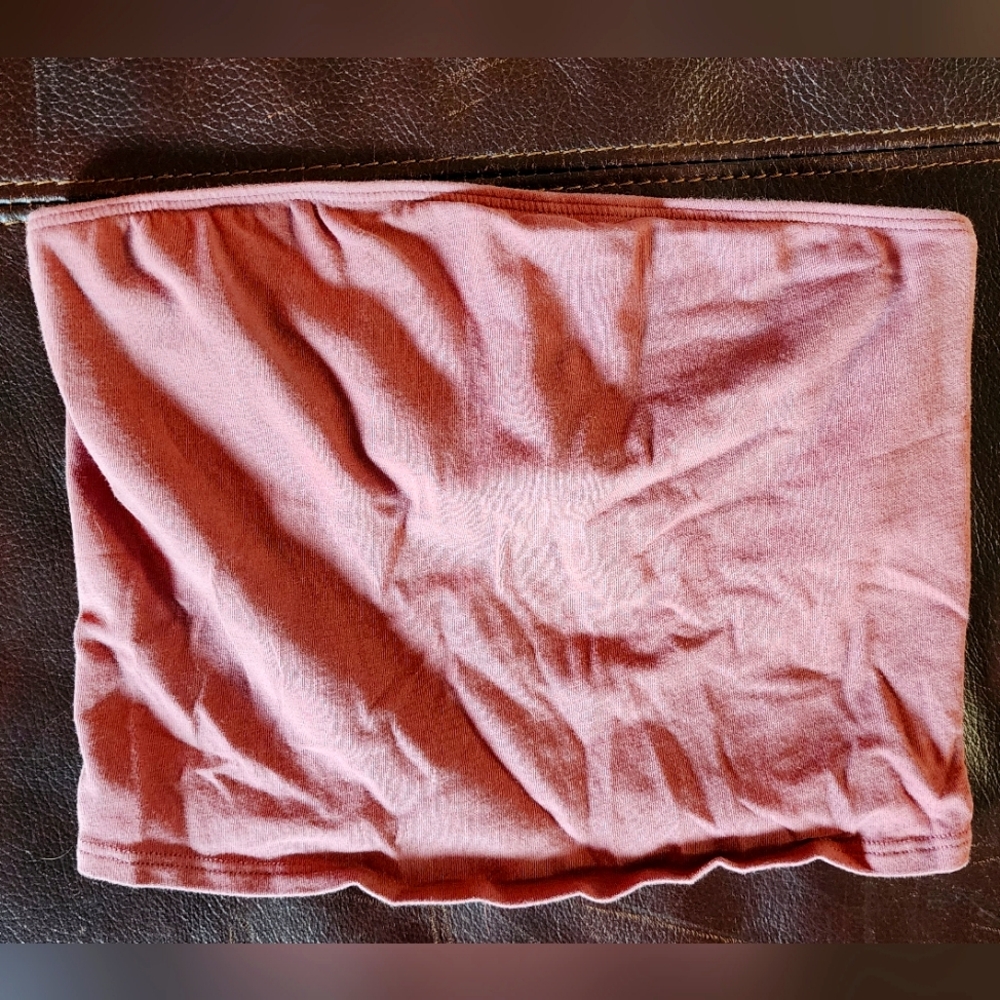 Pink tube top size xs-burgundy